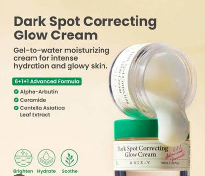 Axis -Y Dark spots Correcting glow cream.